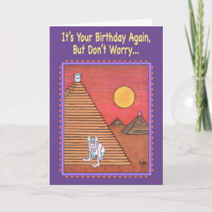 PYRAMID CLIMBER Birthday Card