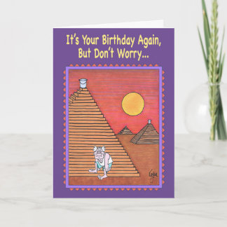 PYRAMID CLIMBER Birthday Card