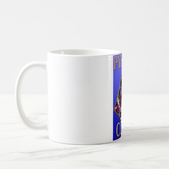Pyramid Comics Mug - Blue Background (Left)