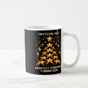 Pyramid Critical Hit Pixel Cheerleading  Coffee Mug