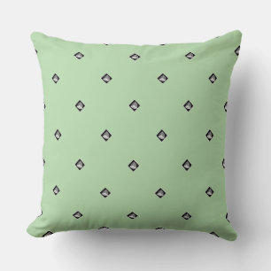 Pyramid Cube Repeat Mint Green Cushion