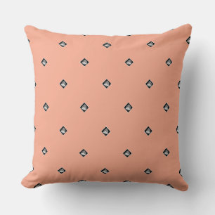 Pyramid Cube Repeat Peach Cushion