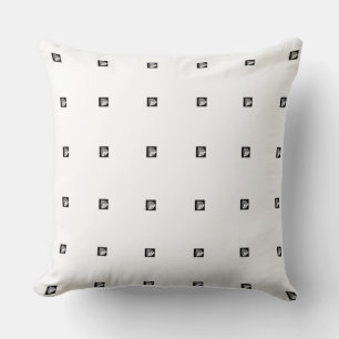 Pyramid Cube Repeat White Cushion