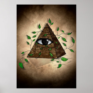 Pyramid eye poster