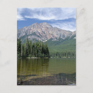 Pyramid Mountain and Lake Alberta Canada Postcard