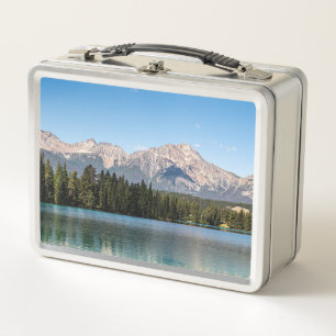 Pyramid Mountain, Canadian Landscape Photography Metal Lunch Box