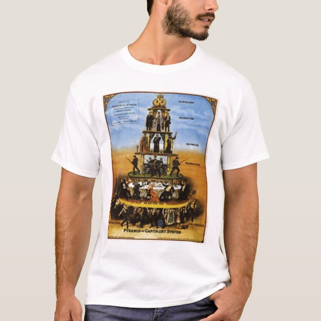 pyramid of capitalism system T-Shirt (Front)