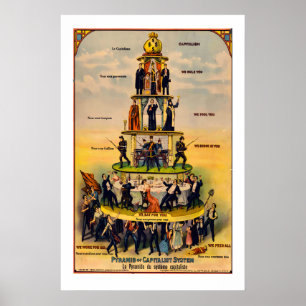 Pyramid of Capitalist System Art Print 1911