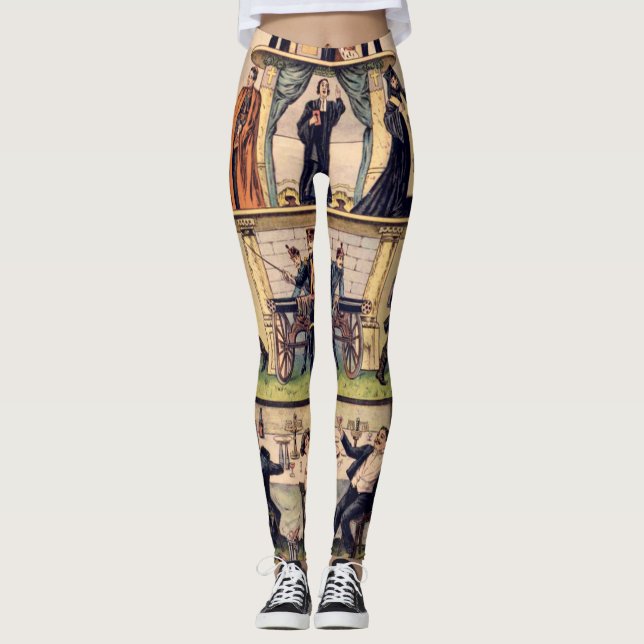 Pyramid Of Capitalist System Leggings (Front)