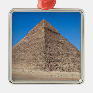 Pyramid of Cheops - Cairo, Egypt Metal Tree Decoration