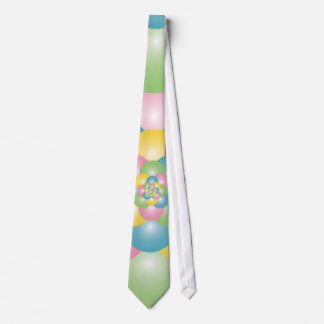 Pyramid of colourful balloons tie