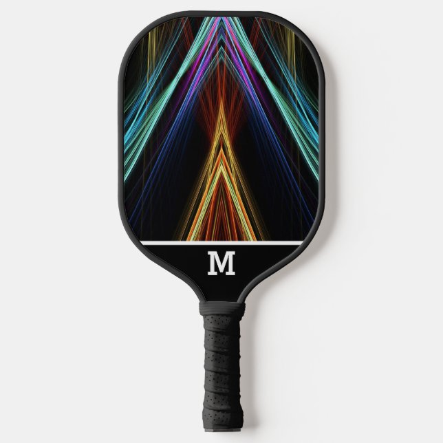  Pyramid of Colours vivid rays with Monogram Pickleball Paddle (Front)