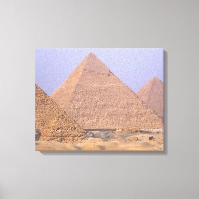 Pyramid of Menkaure Mycerinus), Pyramid of Canvas Print (Front)