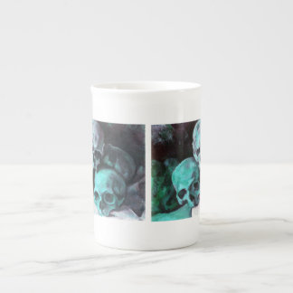 Pyramid of Skulls After Cezanne Bone China Mug