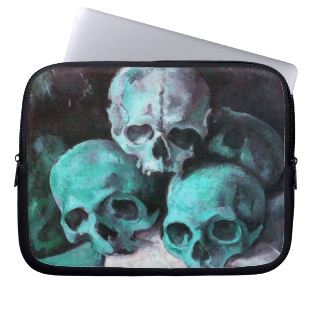 Pyramid of Skulls After Cezanne Laptop Sleeve (Front)