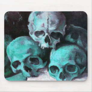 Pyramid of Skulls After Cezanne Mouse Mat