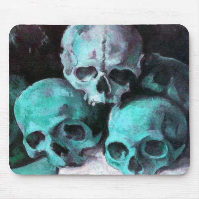 Pyramid of Skulls After Cezanne Mouse Mat (Front)