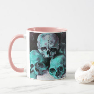 Pyramid of Skulls After Cezanne Mug