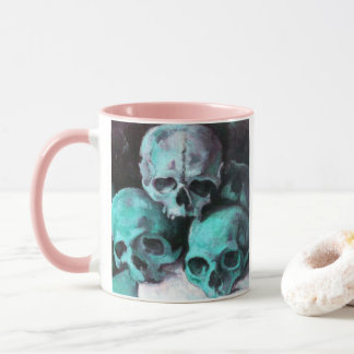 Pyramid of Skulls After Cezanne Mug