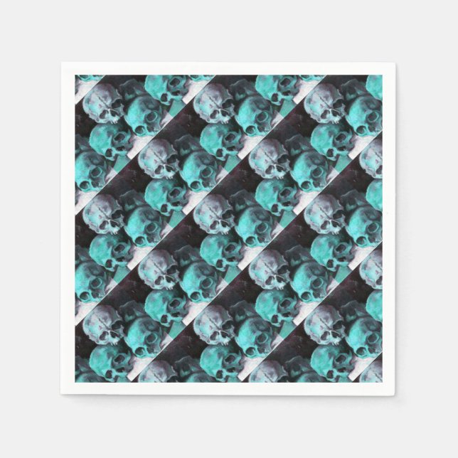 Pyramid of Skulls After Cezanne Napkin (Front)