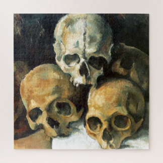 Pyramid of Skulls Paul Cezanne Painting Art Jigsaw Puzzle