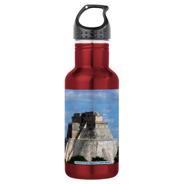 Pyramid Of The Magician, Uxmal, Mexico 532 Ml Water Bottle (Front)