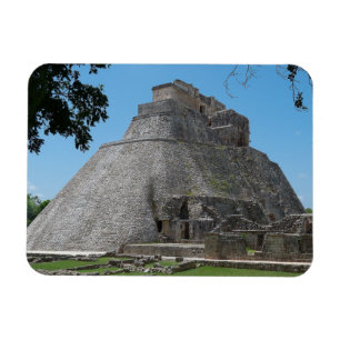 Pyramid of the Magician, Uxmal, Yucatan, Mexico Magnet