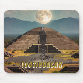 Pyramid of the Moon, Teotihuacan, Mexico Travel Mouse Mat
