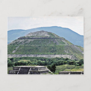 Pyramid Of The Sun At Teotihuacan Ruins, Near Mexi Postcard