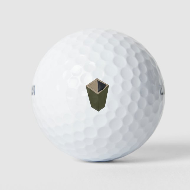 Pyramid or Hole? Ilusion Golf Balls (Front)
