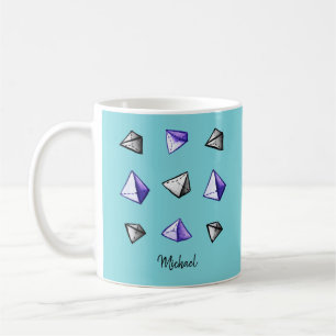 Pyramid Pattern Geometric Geek Math Lover Coffee Mug