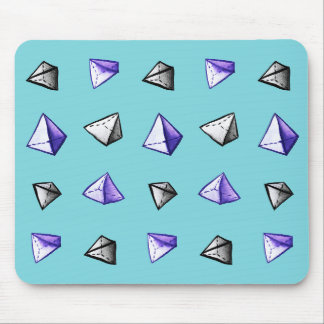 Pyramid Pattern Geometric Geek Math Lover Mouse Mat