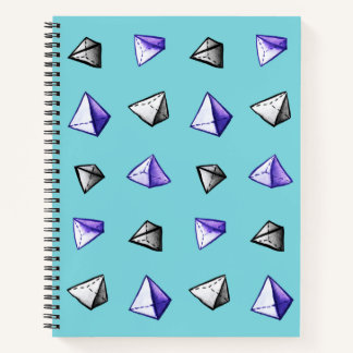 Pyramid Pattern Geometric Geek Math Lover Notebook