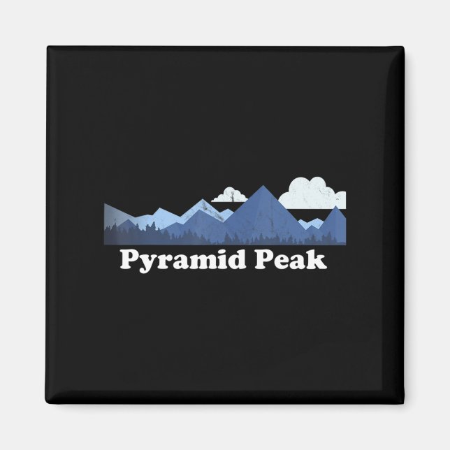 Pyramid Peak Bagger New York NY Climbing Hiking  Magnet (Front)