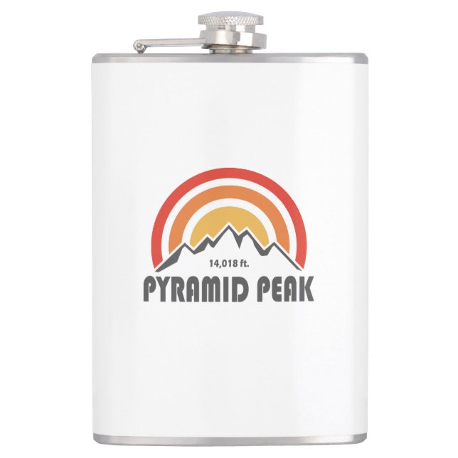 Pyramid Peak Hip Flask (Front)