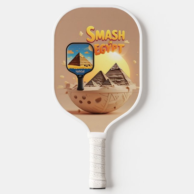 Pyramid Smash – Egypt Pickleball Design  Paddle (Front)