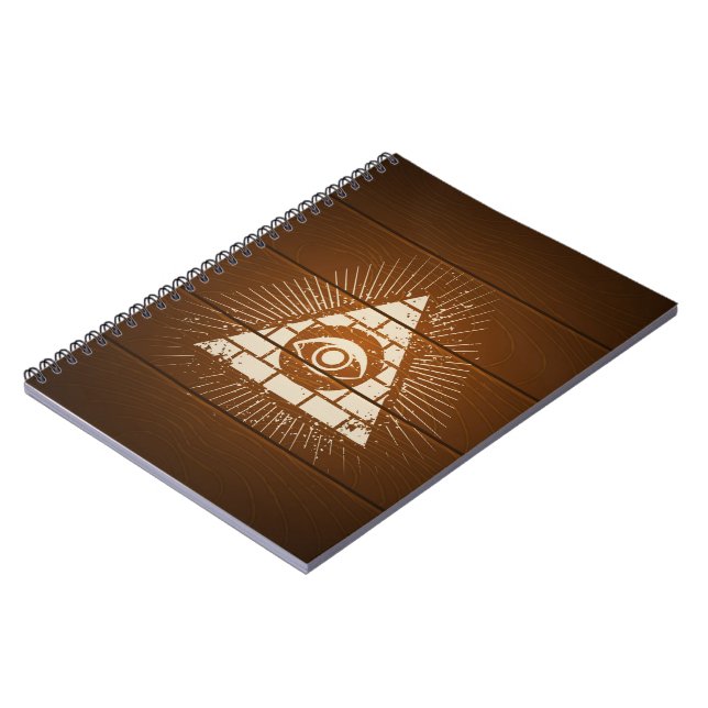 Pyramid with eye notebook (Left Side)