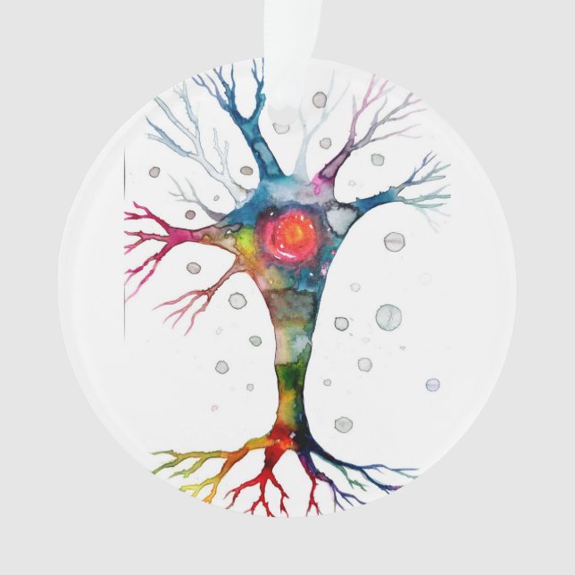 Pyramidal neuron in the neocortex ornament (Front)