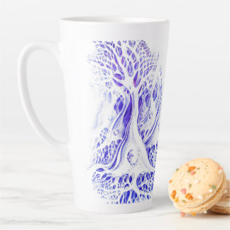 Pyramidal neurons ballpoint pen drawing latte mug