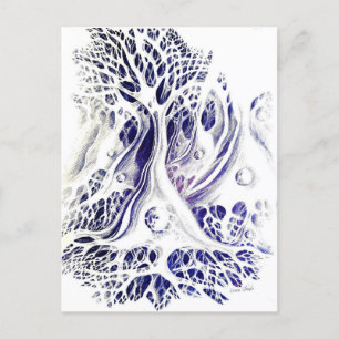 Pyramidal neurons drawing postcard