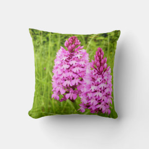 Pyramidal Orchid Throw Cushion