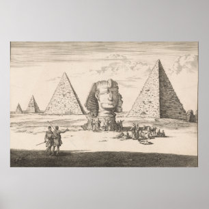Pyramiden en Sfinx van Gizeh (1698) by Jan Luyken Poster