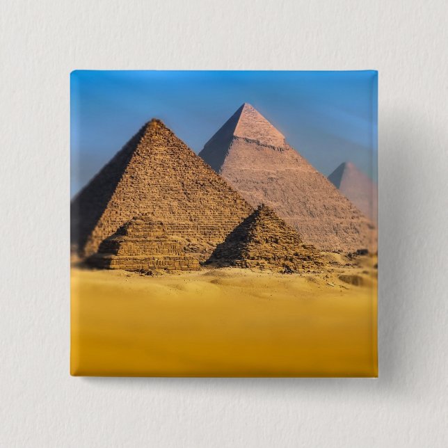 Pyramids 15 Cm Square Badge (Front)