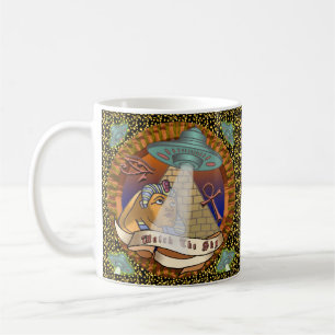 Pyramids Alien Spaceship  mug