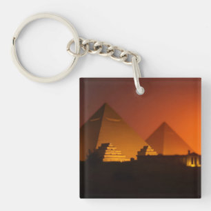 Pyramids design key ring