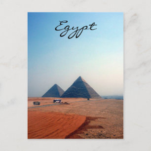 pyramids egypt postcard