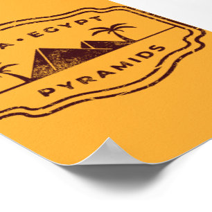 Pyramids Giza Egypt Poster