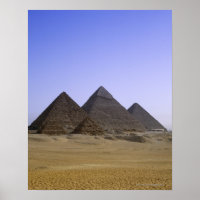 Pyramids in desert Cairo, Egypt
