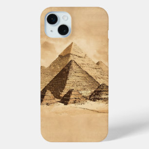 Pyramids in Egypt Vintage iPhone 15 Mini Case