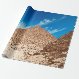 Pyramids in giza ancient, antiquities, archaeology wrapping paper